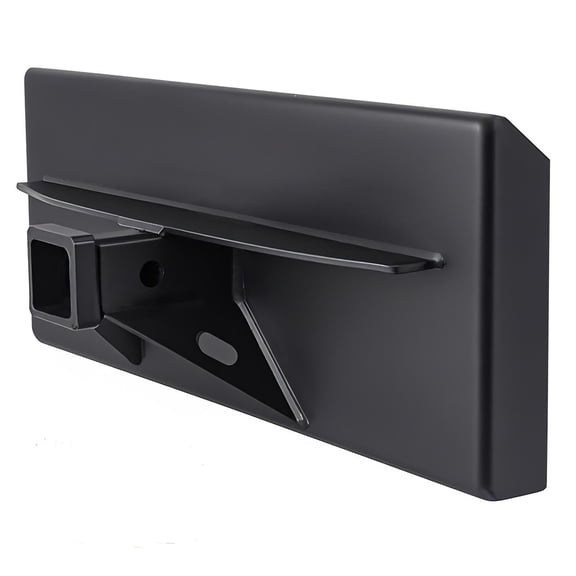 Mini Skid Steer Receiver Hitch Mount Plate 1/4 in Thick - Compatible with Toro Dingo Quick Tach, 2 in Receiver Hitch for Lightweight Towing, Weld-On or Bolt-On Options, Black