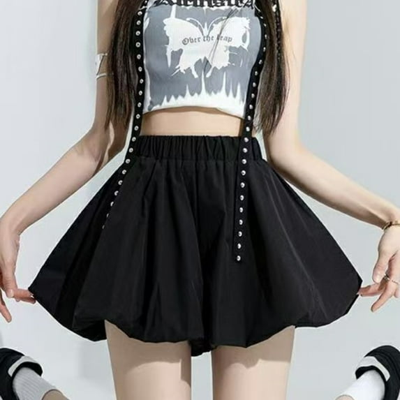 Mini Skirt Cute Sexy Balletcore Elastic High Waist Ball Gown Ruffle Patchwork Lolita Skirt Short Korean Sweet Y2K Women Clothing