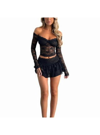 Lace Skirt And Top Set