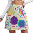 thumbnail image 1 of Mini Skirt for women Memphis Retro A-line Skirt Geometric Colorful Aesthetic Casual Skirts Woman Cut, 1 of 7