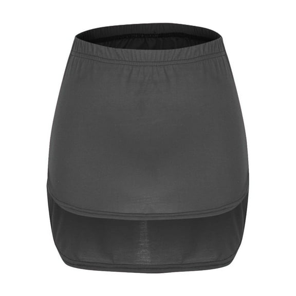 Mini Skirts for Women Fashion Solid Color Elastic Waist Short Skirt Women's Skirts