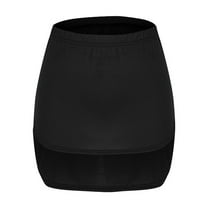 Mini Skirts for Women Fashion Solid Color Elastic Waist Short Skirt Women's Skirts