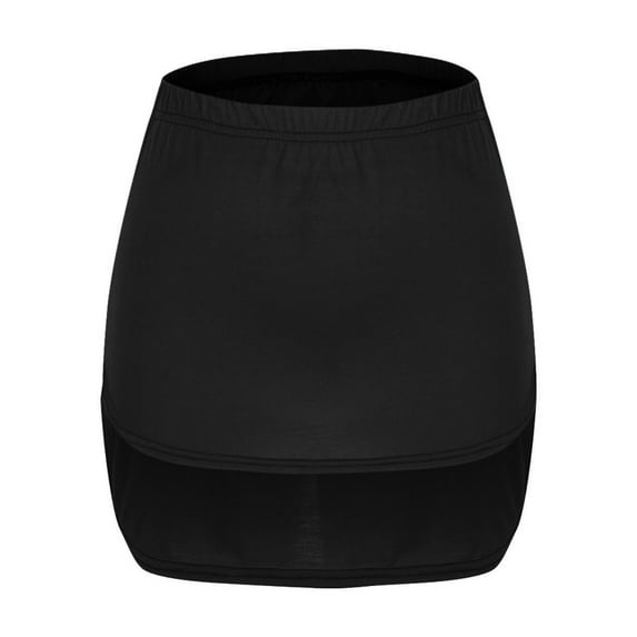Mini Skirts for Women Fashion Solid Color Elastic Waist Short Skirt Women's Skirts