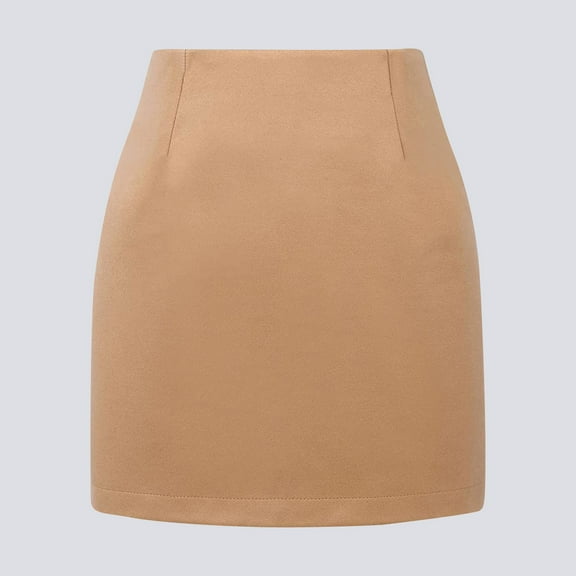Mini Skirts for Women Solid Wool High Waist Fall Winter 2026 Bodycon Pencil A-Line Skirt Midi Skirts Dress A XXL