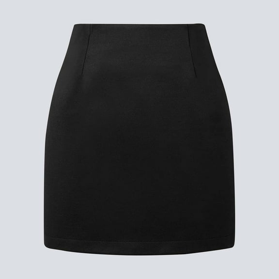 Mini Skirts for Women Solid Wool High Waist Fall Winter 2026 Bodycon Pencil A-Line Skirt Midi Skirts Dress Black M