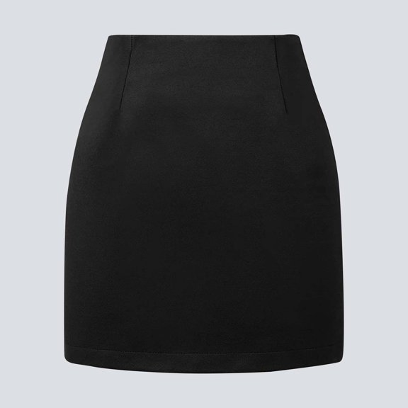 Mini Skirts for Women Solid Wool High Waist Fall Winter 2026 Bodycon Pencil A-Line Skirt Midi Skirts Dress Black XXL