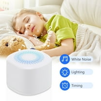 Mini Sleep Sound Machine, Portable White Noise Machine for Baby Sleeping Sounds Machine,10 Sounds and Lullabies,7 Gradient Night Light Noise Sleeping Machines, Adjustable 3 Timers for Kids