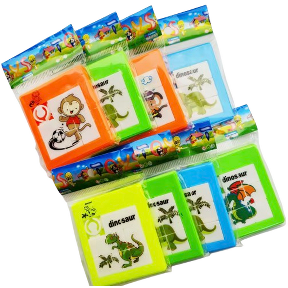 Mini Sliding Animal Puzzle Toys, Colorful Animal Brain Teaser, 8 Pack