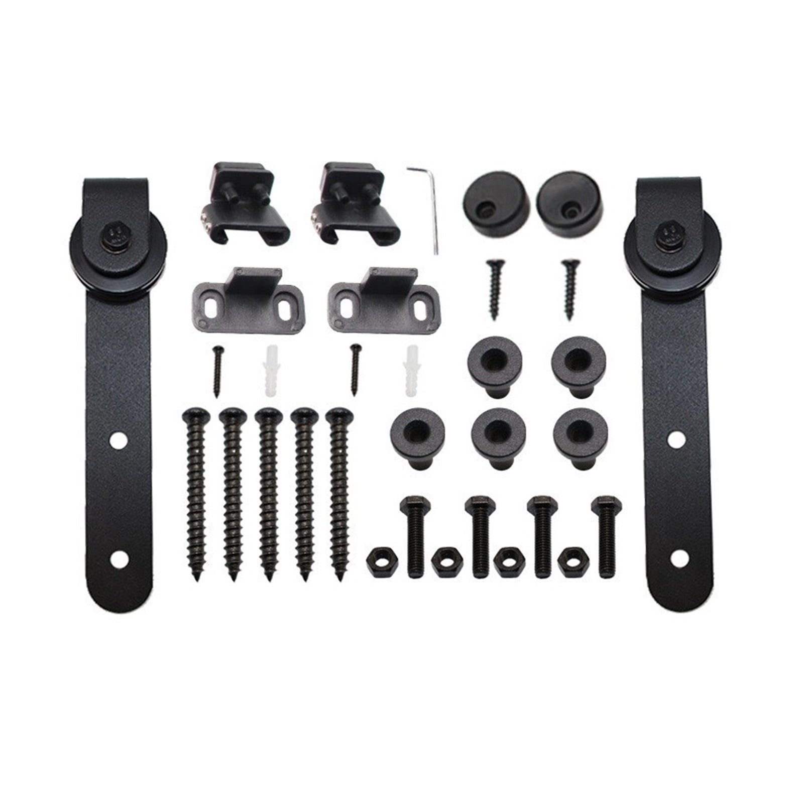 Mini Sliding Barn Door Hardware Kit Hanging Rail Set Closet