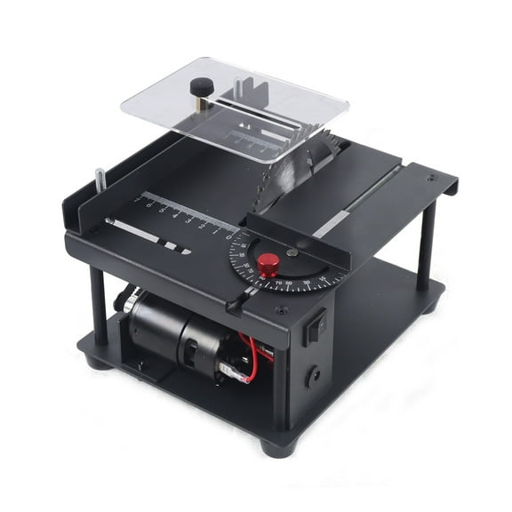 Mini Sliding Table Saw Kit Multifunction Woodworking DIY Hobby Model Sliding Cutting Bench Saw Household 8500r/min ,Powerful