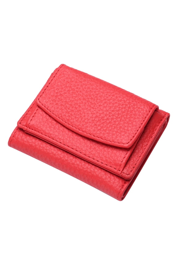 Mini Slim Women’s Wallet RFID Blocking Full Grain Leather Thin Bifold Card Holder Zipper Coin Pocket Large Capacity Small Purse for ID Bills Receipts Travel Stylish and Secure 1 Pack