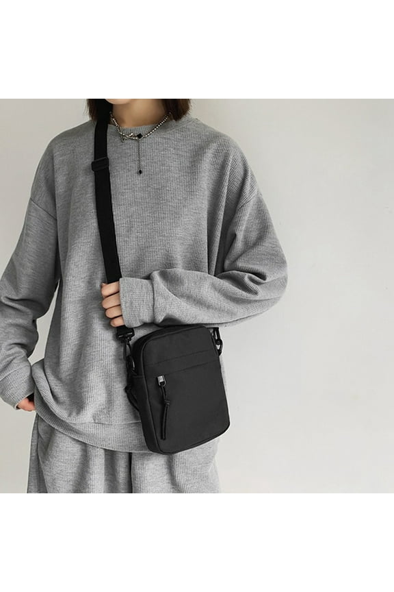 Mini Sling Bag,Crossbody Chest Shoulder Bag,Small Travel Purse with Earphone Hole,Lightweight One Strap Bag for Men Women,Phone Wallet Holder,Outdoor Sports Bag