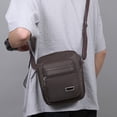 thumbnail image 1 of Mini Sling Bag for Men Women, Waterproof Utility Crossbody Backpack Chest Bag for Hiking Travel Sports Running （Brown）, 1 of 6