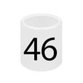 thumbnail image 1 of SSWBasics Mini Slip On Size Markers - Size 46- pack of 50- Mini Hanger Tags with Size Markers for Retail | Clothing Rack Size Dividers | Durable Hanger Labels for Organized Display, 1 of 1