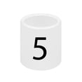 thumbnail image 1 of SSWBasics Mini Slip On Size Markers - Size 5 - pack of 50, 1 of 1