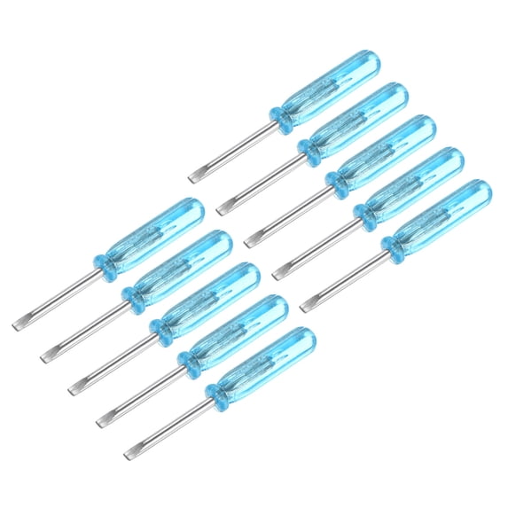 Mini Slotted Screwdriver, 2.0mm Flat Head 45mm Length for Small Appliances Repair, 10 Pack