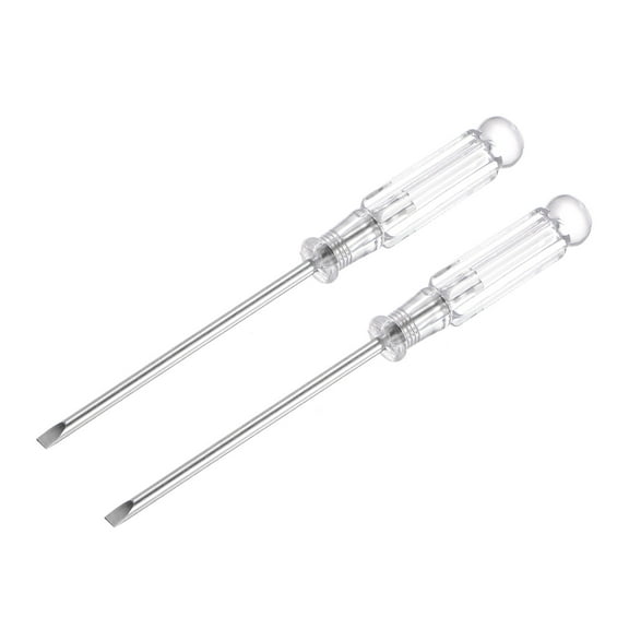 Mini Slotted Screwdriver, 3.0mm Flat Head 115mm Length for Small Appliances Repair, 2 Pack