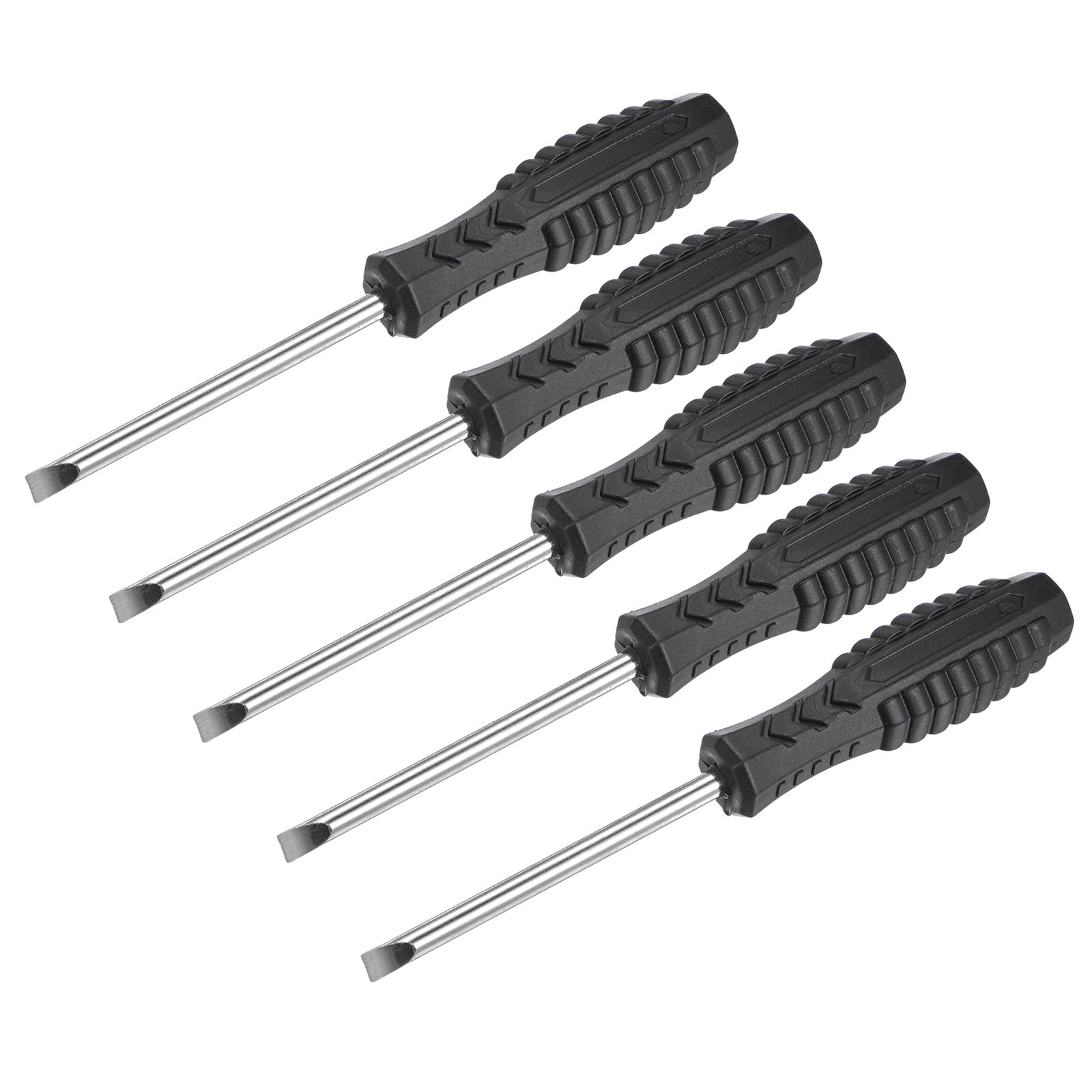 Mini Slotted Screwdriver 5.0mm Flat Head with NonSlip Handle for Small Appliances 5 Pack