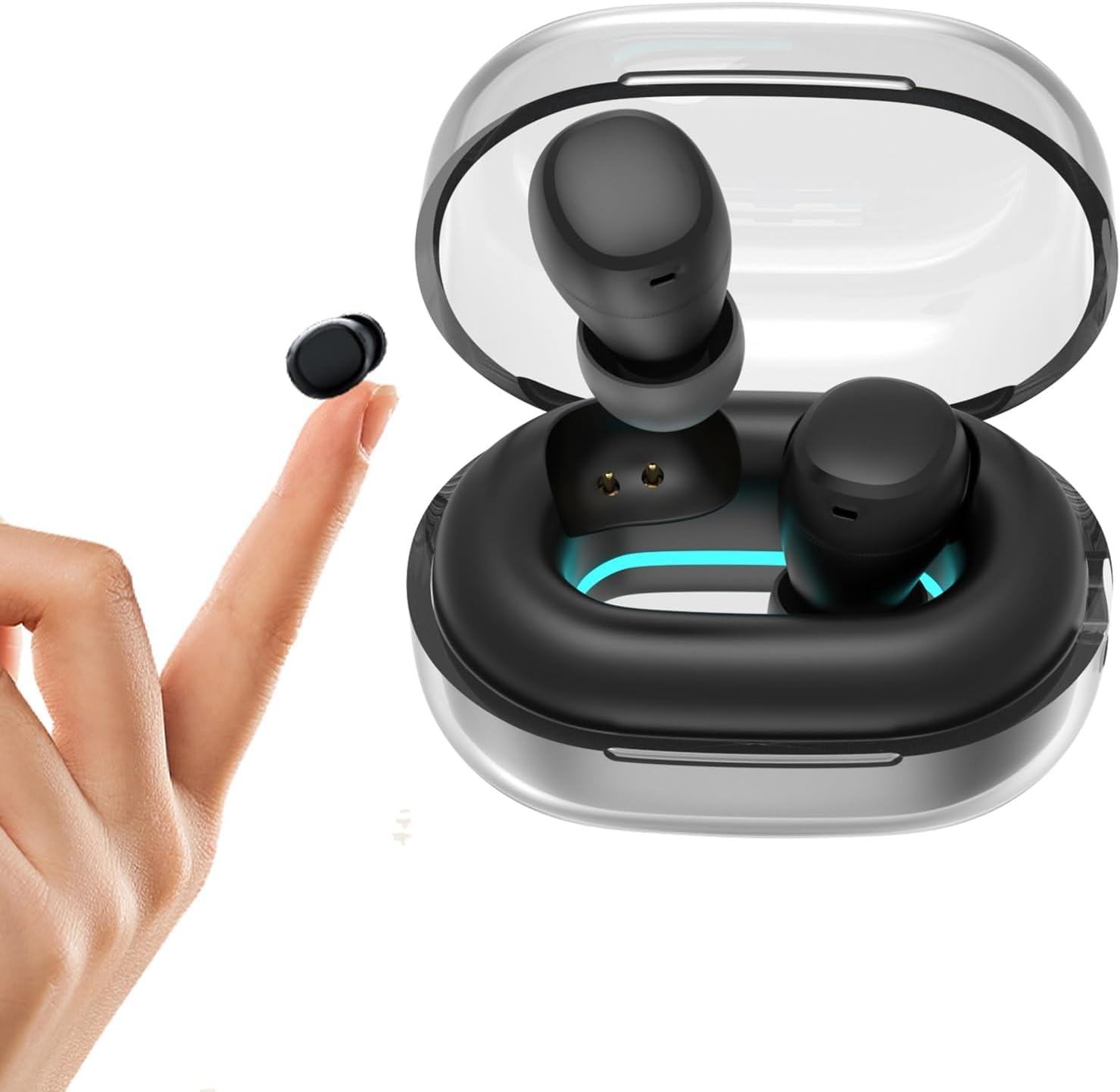 Mini Small Bluetooth Earbuds Invisible Wireless for Small Ear Canals