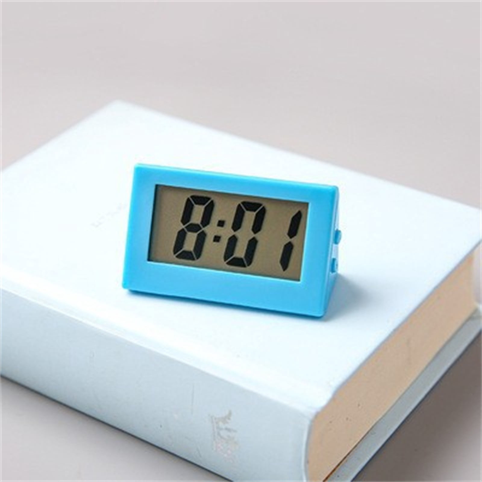 Mini Small Car Desk Digital Clock Watch Gauges Mini Digital LCD Screen ...