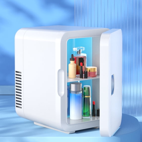 Mini Small Fridge, Portable Mini Fridge,Capacity 6-10L,Portable Cooler & Warmer Freon-Free Refrigerator, Provide Compact Storage for Skincare, Beverage, Cosmetics, Bedroom, Office