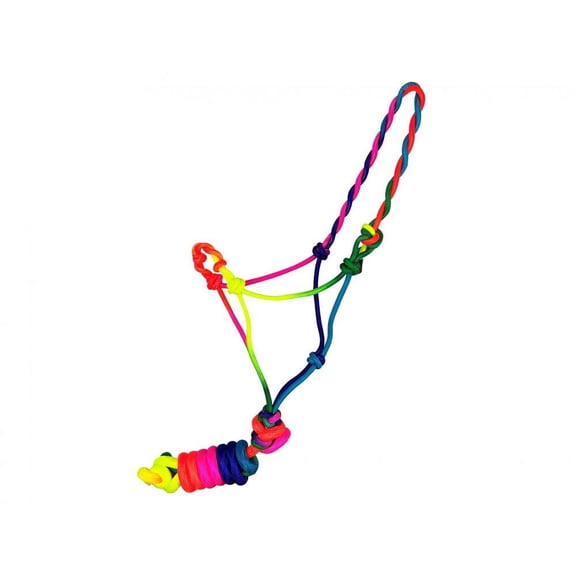 Mini/Small Pony Bright Color Cowboy Knot Halter w/ Lead