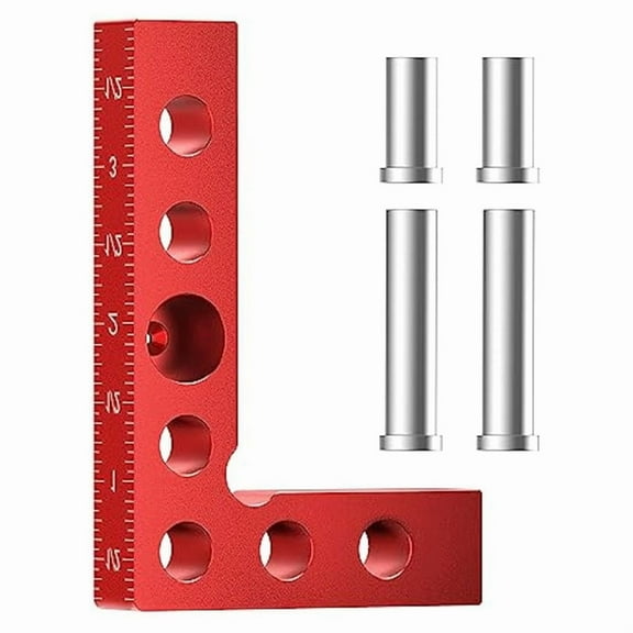 Mini Small Square Center Finder Tool - 90 Degree Machinist Edge Marking Woodworking Line Gauge - Pocket Square