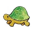 thumbnail image 1 of Mini/Small Turtle - Green Spots on Shell - Walking Left - Embroidered Iron on Patch, 1 of 5