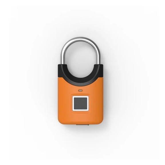 Mini Smart Fingerprint Padlock USB Charging Anti Theft Electronic Lock for Gym Locker Luggage Bike ,Easy DIY Installation