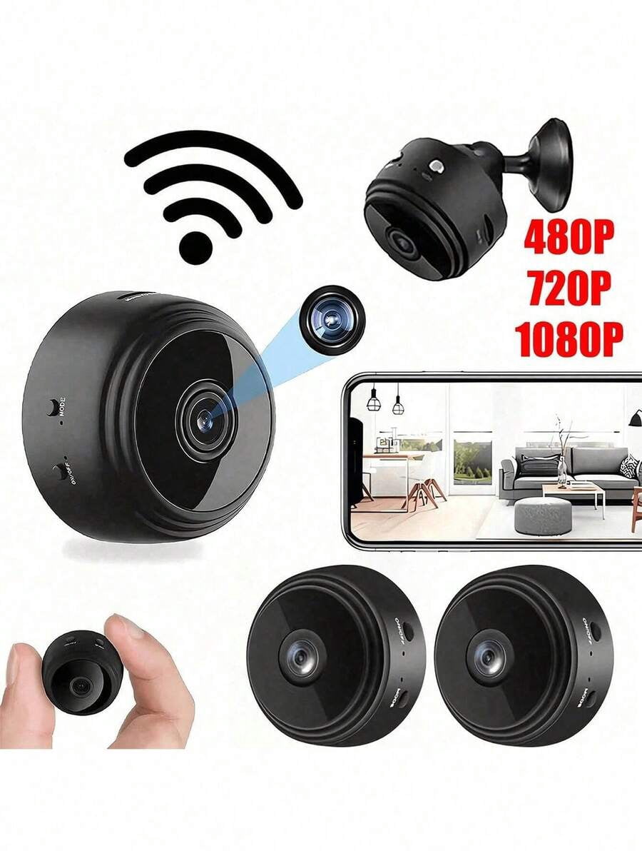 Mini Smart HD Cameras, Home Security Cameras, Portable And Wireless WiFi 2.4G Mobile Phone Remote Monitoring With Video Recording, Baby Monitor, Nanny Camera, Night Vision And Motion Detection.