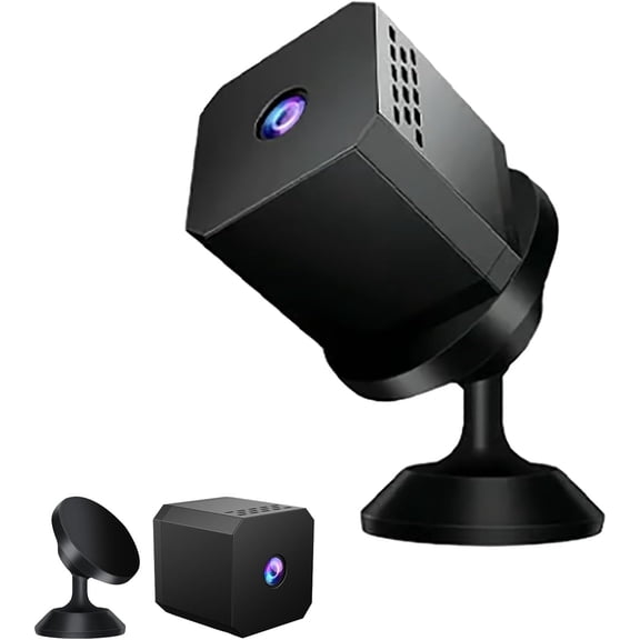 Mini Smart HD Night Vision Security Camera, Mini Wireless Camera, Mini Spy Camera, Mini Security Camera Wireless, 1080p HD for Outdoor/Indoor (1PCS,Without Card)