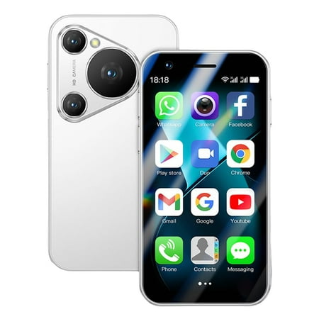 Mini Smart Phone for Students SOYES P70 Pro Max 3.0 Inch Card Size Little Smartphone 3G Unlocked Android 8.1 2000mAh 1GB RAM 16GB ROM 2MP Cute Palm Small Backup Mobile Phone