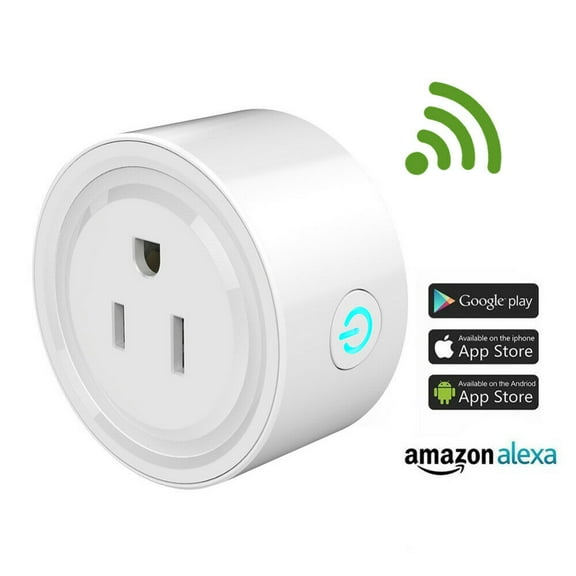 Mini Smart Plug, Wi-Fi Outlet Socket Work with Alexa and Google Home, APP Remote Control, Schedule Timer Function