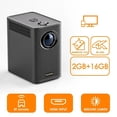 thumbnail image 1 of Mini & Smart Portable Movie Projector With WiFi, Compatible With IOS/Android/HDMI/USB,Good For Meeting,Office,School,Team Building,Big Game Time，HD projection，Black - S30, 1 of 6