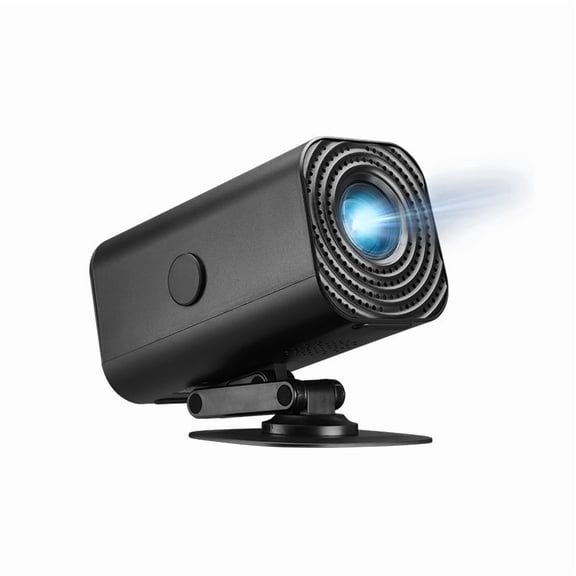 Mini Smart Projector, 180 Rotation, WiFi 6, 1080P Support, 300" Screen, Portable, Home Theater