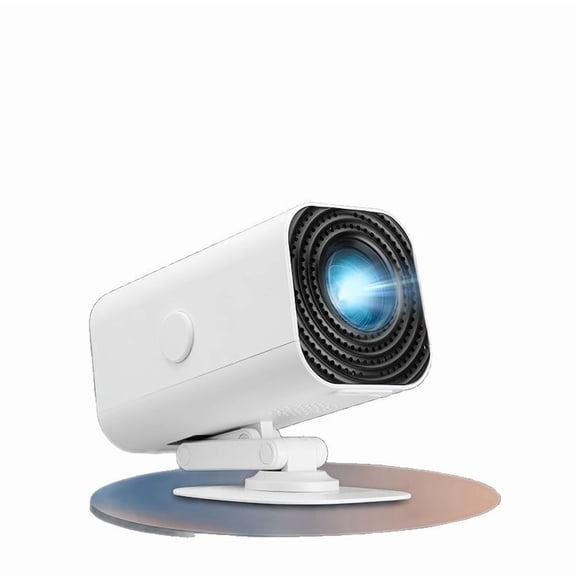 Mini Smart Projector, 180 Rotation, WiFi 6, 300" Screen, Portable, Home Theater & Outdoor