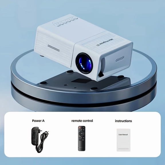 Mini Smart Projector · Native 1080P Support for 4K - Android 11+ | WiFi6 + Bluetooth 5.3 · 180° Rotation · Multi-device Compatibility · Suitable for IOS/Android/TV Stick/USB/Laptop And Other Devices.