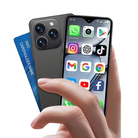 Mini Smartphone 4G Unlocked SOYES XS18 Pro Max 4.3‘’ HD Small Mobile Phones for Students 2750mAh 13MP Android 10.0 Facial Recognition OTG Bluetooth Tiny Cellphone