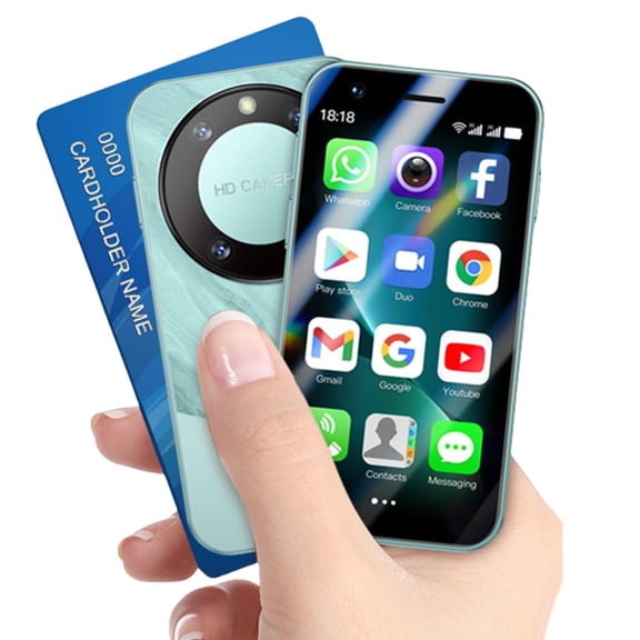Mini Smartphone for Kids SOYES F8 Pro Max 3G Unlocked 3'' Small Size Mobile Phone 2000mAh 1GB 16GB Android 8.1 WiFi MP3 MP4 Bluetooth Novel Student Cellphone Gift