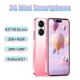 thumbnail image 1 of Mini Smartphone, Mini Phone Unlocked Cell Phone 4.0 Inch Android 3G Small Mobile Child Phone Quad Core 2G+16G 5.0MP Dual SIM High Definition, Pink, 1 of 8