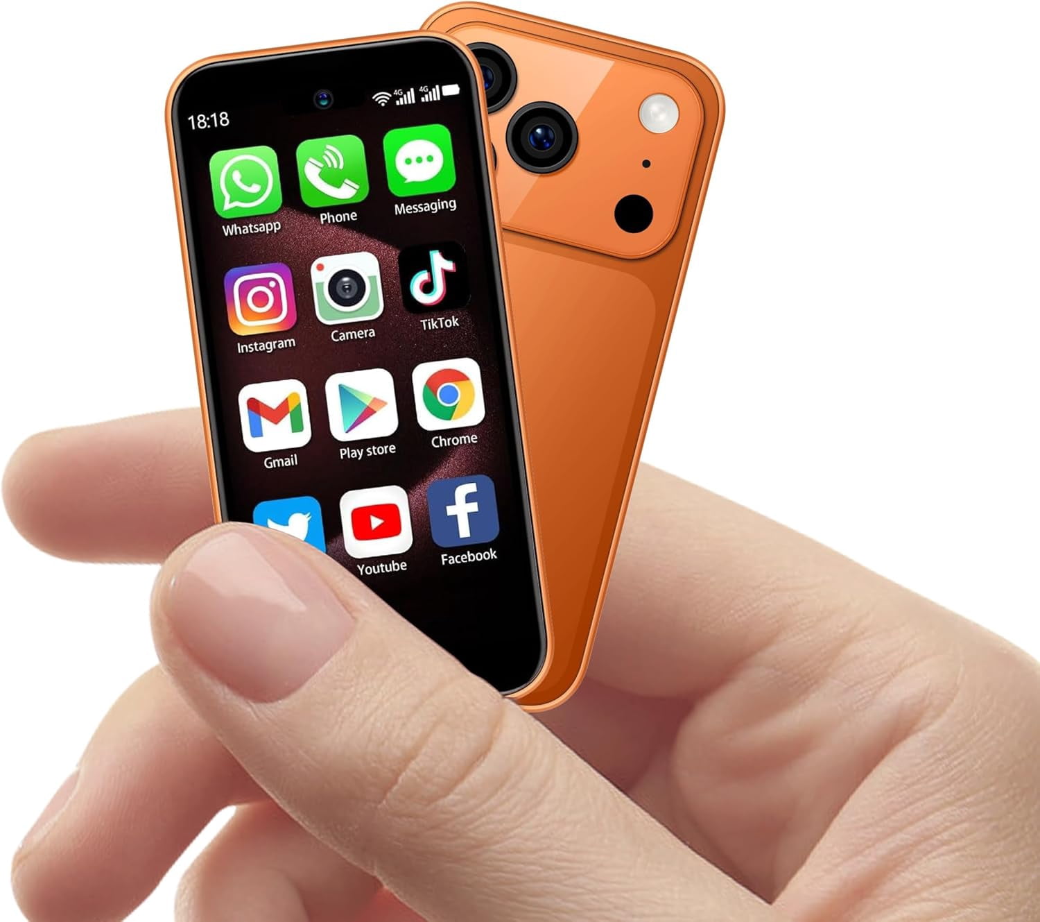 Mini Smartphone Unlocked 3.75 Inch Android Quad Core 2G+16G 2.0MP Dual ...