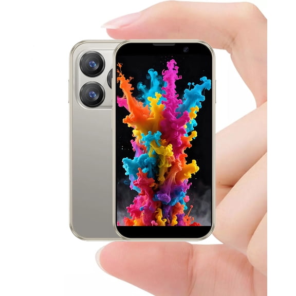 Mini Smartphone, Unlocked phone 3.0" HD Screen, 2GB+16GB ROM, 3G2 600mAh, Dual SIM, Face ID GPS Compact Cell Phone for Kids & Travel