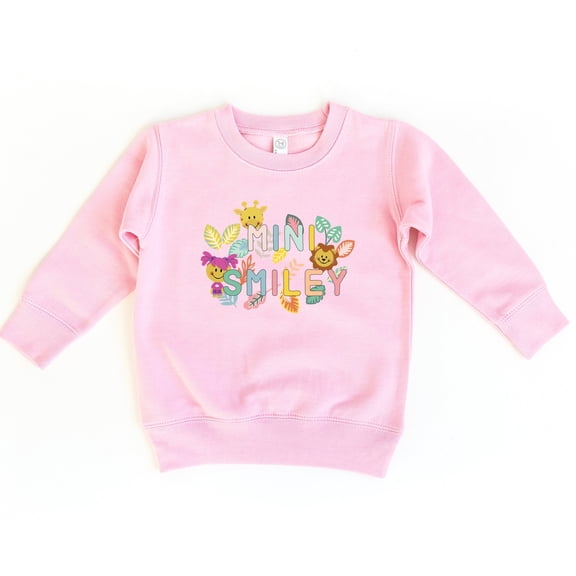 Mini Smiley Leaves - Toddler Graphic Sweatshirt