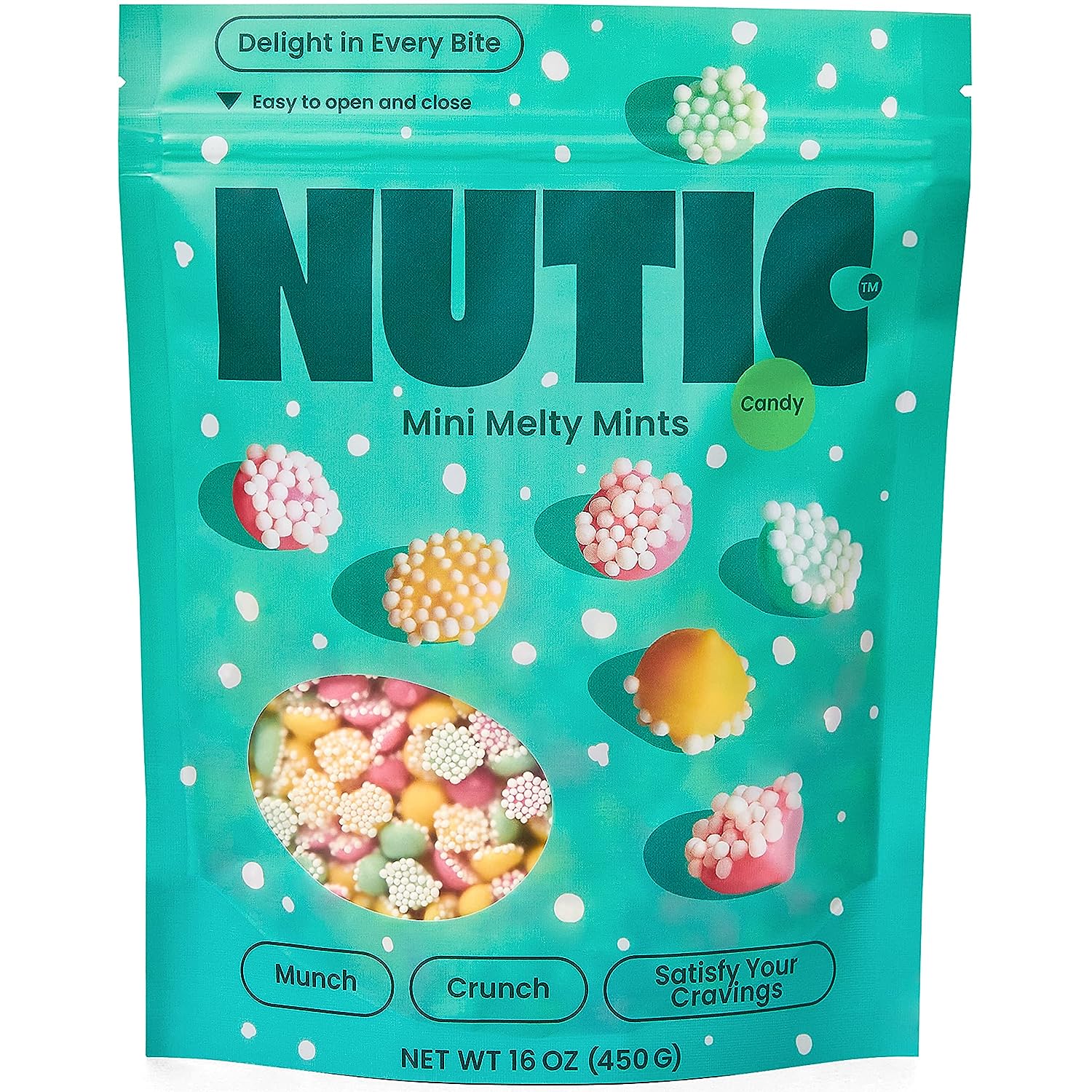 Mini Smooth And Melty Mints Nonpareils Candy 1 Pound Petite Mint