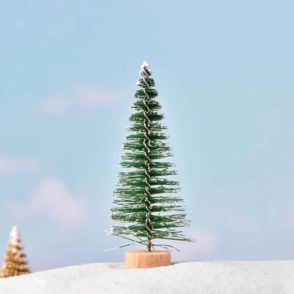 Mini Snow Frost Trees, Mini Christmas Tree, Plastic Winter Snow Ornaments, Tabletop Trees for Holiday Party DIY Room, Home Table Top Christmas Decoration, Christmas Tree Accessories