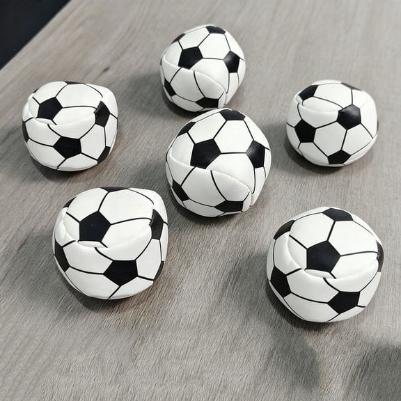 Mini Soccer Ball Sack, Classic Black & White Soft Kick Ball for Recreational Games