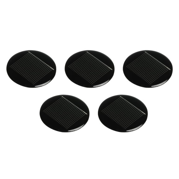 Mini Solar Panel Cell 0.5V 270mA 0.135W 45mm for DIY Project Pack of 5