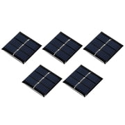 Mini Solar Panel Cell 1.5V 60mA 0.09W 30mm x 30mm for DIY Project Pack of 5