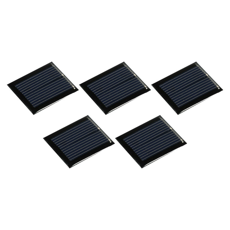 Mini Solar Panel Cell 1V 80mA 0.08W 30mm x 25mm for DIY Project Pack of 10