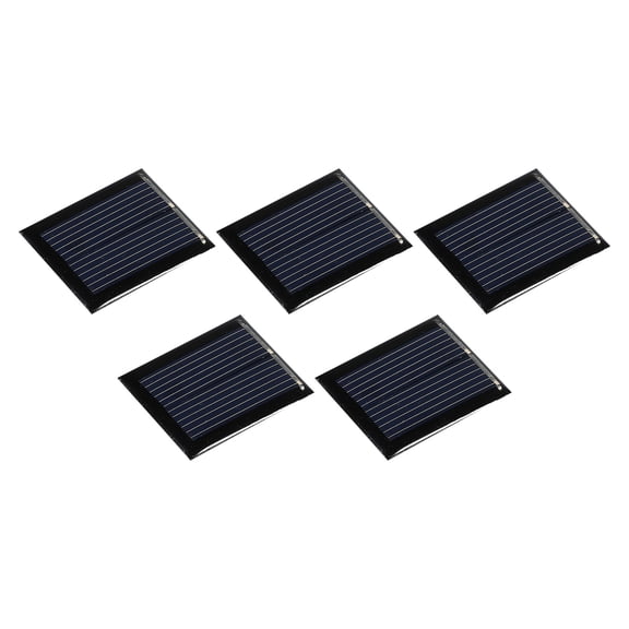 Mini Solar Panel Cell 1V 80mA 0.08W 30mm x 25mm for DIY Project Pack of 5